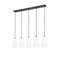 Z-Lite Farrell 5 Light Linear Chandelier, 6in. W x 11in. H, Matte Black 3043P6-5L-MB - alternate 4